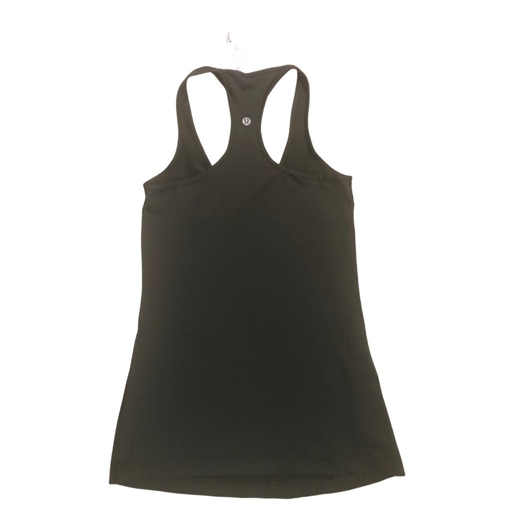 Lululemon Cool Dark Olive Green Camo Racerback Tank size 6 - Picture 3 of 5